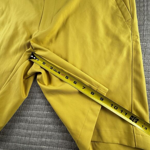 Peter Millar Crown Sport Shorts Salem Mens 38 Yellow Performance Stretch Golf 9" - Picture 3 of 8